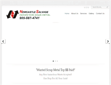 Tablet Screenshot of newcastlesalvage.com